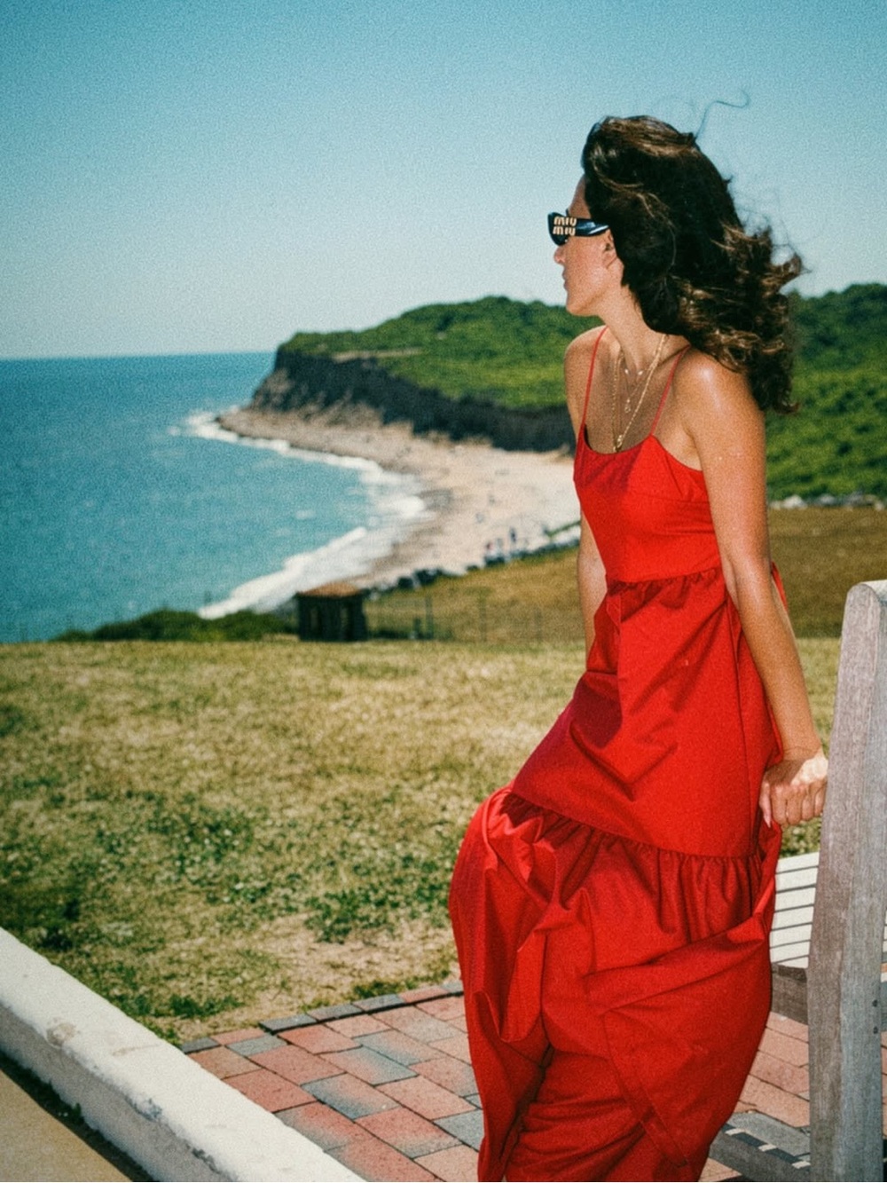 Solid Backless Long Dress - Picture 2 of 6